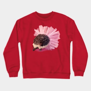 Cute hedgehog in tutu Crewneck Sweatshirt